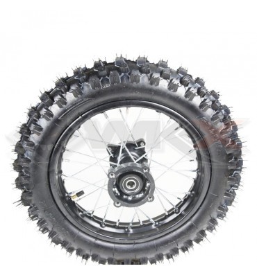 Piece Roue arri&egrave;re seule 12' axe 15mm de Pit Bike et Dirt Bike