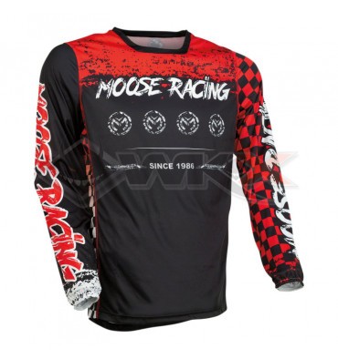 Piece Maillot MOOSE RACING M1 ROUGE/NOIR taille S de Pit Bike et Dirt Bike