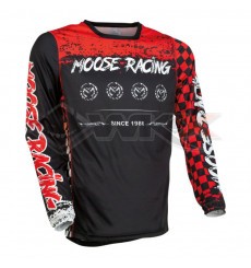 Piece Maillot MOOSE RACING M1 ROUGE/NOIR taille S de Pit Bike et Dirt Bike
