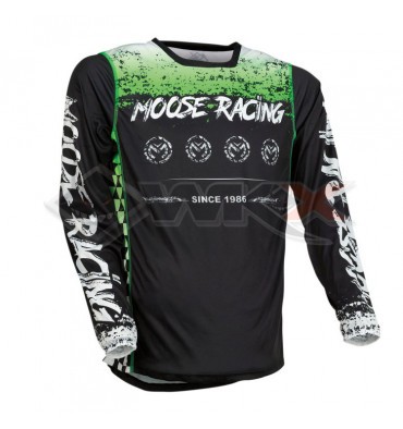 Piece Maillot MOOSE RACING M1 VERT/NOIR taille 2XL de Pit Bike et Dirt Bike