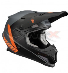 Piece Casque THOR SECTOR CHEV  NOIR/ GRIS / ORANGE taille S de Pit Bike et Dirt Bike