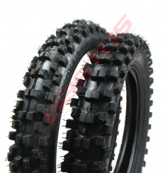 Piece Paire pneus GUANGLI 12/14 + chambres de Pit Bike et Dirt Bike