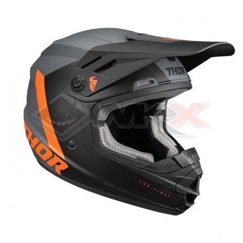 Piece Casque enfant THOR SECTOR CHEV GRIS/ORANGE taille YM de Pit Bike et Dirt Bike
