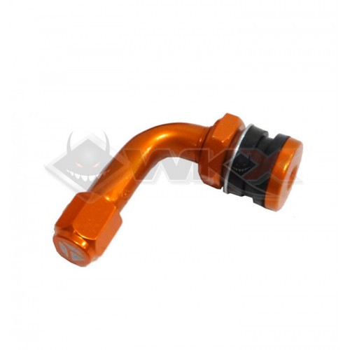 Piece Valve coud&eacute;e en alu CNC YCF ORANGE de Pit Bike et Dirt Bike