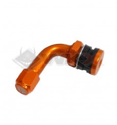Piece Valve coud&eacute;e en alu CNC YCF ORANGE de Pit Bike et Dirt Bike