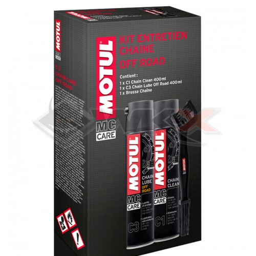 Piece Kit entretien cha&icirc;ne MOTUL Off road de Pit Bike et Dirt Bike