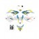 Piece Kit d&eacute;coration COMPLET YCF 50A 2022 de Pit Bike et Dirt Bike