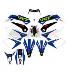 Piece Kit d&eacute;coration RACING BLEU 2022 de Pit Bike et Dirt Bike