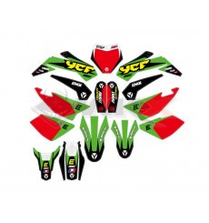 Piece Kit d&eacute;coration YCF RACING VERT 2022 de Pit Bike et Dirt Bike