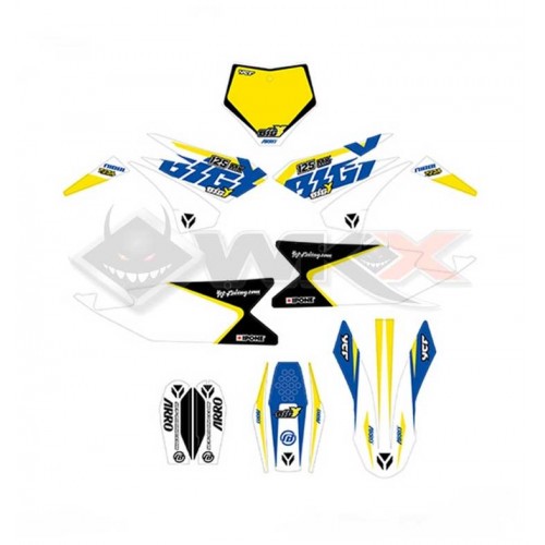 Piece Kit d&eacute;coration YCF BIGY 125 MX 2022 de Pit Bike et Dirt Bike