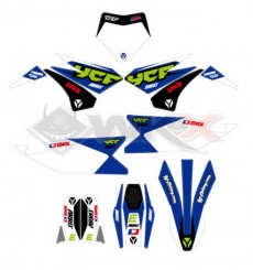 Piece Kit d&eacute;coration YCF BIGY RACING BLEU 2022 de Pit Bike et Dirt Bike