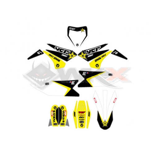 Piece Kit d&eacute;coration YCF BIGY RACING NOIR 2022 de Pit Bike et Dirt Bike