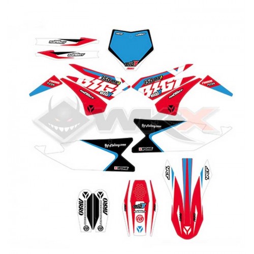 Piece Kit d&eacute;coration YCF BIGY FACTORY F150 MX-E 2022 de Pit Bike et Dirt Bike