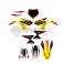 Piece Kit d&eacute;coration YCF COMPLET BIGY FACTORY DAYTONA FD190 MX 2022 de Pit Bike et Dirt Bike