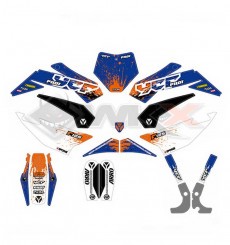 Piece Kit d&eacute;coration YCF COMPLET PILOT F125 2022 de Pit Bike et Dirt Bike