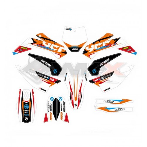 Piece Kit d&eacute;coration YCF COMPLET SP3 2022 de Pit Bike et Dirt Bike
