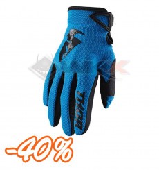 Piece Gants enfant THOR Sector taille YXS BLEU de Pit Bike et Dirt Bike