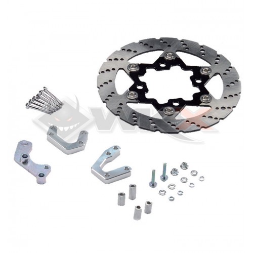 Piece Disque de Frein avant Flottant 240mm YCF avec patte de d&eacute;port sp&eacute;cifique Supermotard de Pit Bike et Dirt Bike
