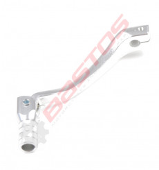 Piece S&eacute;lecteur de vitesse d&eacute;cal&eacute; aluminium CHROME de Pit Bike et Dirt Bike