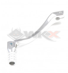 Piece S&eacute;lecteur de vitesse d&eacute;cal&eacute; aluminium CHROME de Pit Bike et Dirt Bike