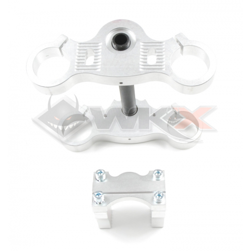 Piece T&eacute; de fourche aluminium r&eacute;glable de Pit Bike et Dirt Bike