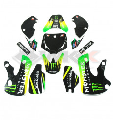 Piece Kit d&eacute;coration MONSTER KLX VERT de Pit Bike et Dirt Bike