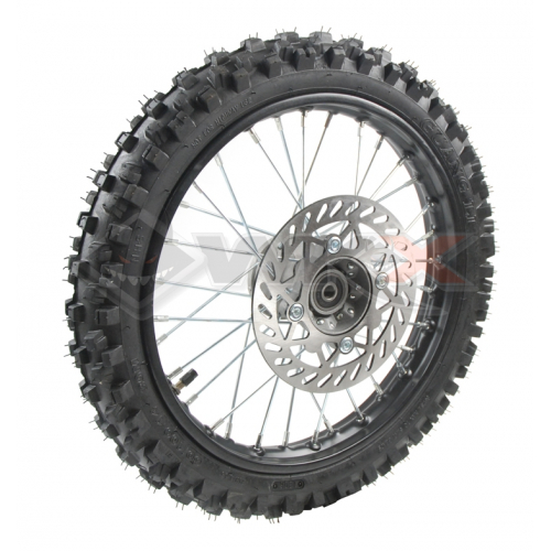 Piece Roue avant compl&egrave;te 12' axe 15mm de Pit Bike et Dirt Bike