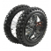 Piece Set de roues avant 14' + arri&egrave;re 12' axe 15mm de Pit Bike et Dirt Bike