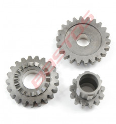 Piece Pignons kick YX kit 3 pi&egrave;ces de Pit Bike et Dirt Bike