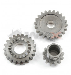 Piece Pignons kick YX kit 3 pi&egrave;ces de Pit Bike et Dirt Bike