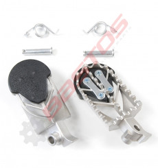 Piece Cales pieds inox SUPERMOTARD de Pit Bike et Dirt Bike