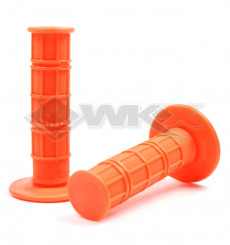 Piece Poign&eacute;es plastique soft grip ORANGE de Pit Bike et Dirt Bike