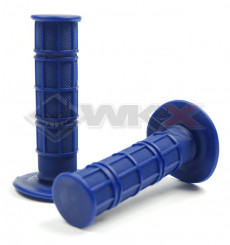 Piece Poign&eacute;es plastique soft grip BLEU de Pit Bike et Dirt Bike