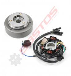 Piece Allumage rotor + stator pour moteur d&eacute;marreur &eacute;lectrique de Pit Bike et Dirt Bike