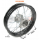 Piece Roue arri&egrave;re compl&egrave;te 12' axe 15mm de Pit Bike et Dirt Bike