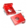 Piece Tendeur de chaine carr&eacute; 15mm ROUGE de Pit Bike et Dirt Bike