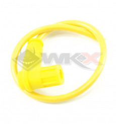 Piece Anti-parasites + cable blind&eacute; Racing JAUNE de Pit Bike et Dirt Bike