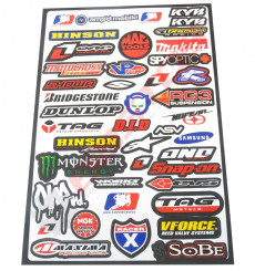 Piece Stickers autocollants MARQUES MOTO de Pit Bike et Dirt Bike